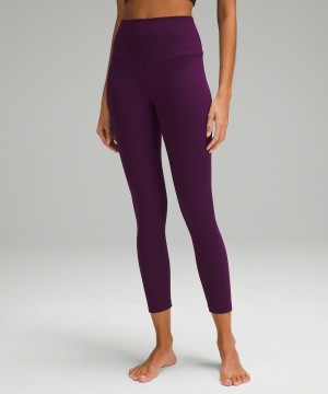 Leggins Lululemon Align™ High-Rise Crop 23" Mujer Moradas Chile | 857DTZVAE