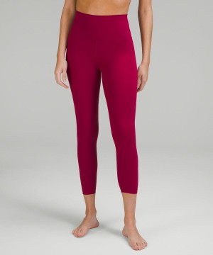 Leggins Lululemon Align™ High-Rise Crop 23" Mujer Burdeos Chile | 715PUKGDT