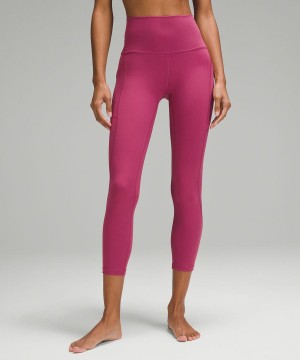 Leggins Lululemon Align™ High-Rise Crop with Pockets 23" Mujer Moradas Chile | 971WGTXDN