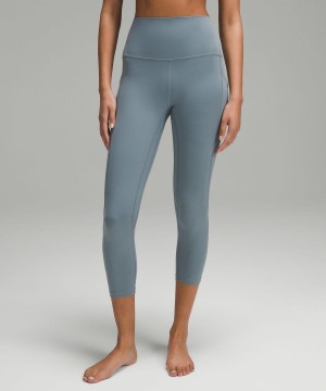 Leggins Lululemon Align™ High-Rise Crop with Pockets 23" Mujer Azules Chile | 590TRJWAG