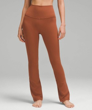Leggins Lululemon Align™ High-Rise Mini-Flared Extra Corta Mujer Marrones Chile | 579CNOSXL