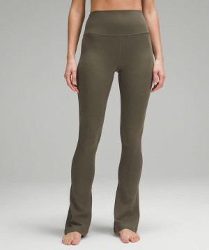 Leggins Lululemon Align™ High-Rise Mini-Flared Extra Corta Mujer Verde Chile | 918FORSDP