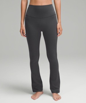Leggins Lululemon Align™ High-Rise Mini-Flared Extra Corta Mujer Gris Oscuro Chile | 154XBRMLQ
