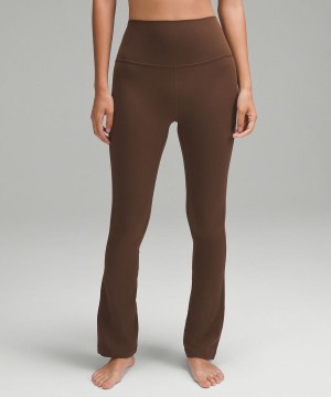 Leggins Lululemon Align™ High-Rise Mini-Flared Extra Corta Mujer Chocolate Chile | 963OLWNAD