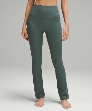 Leggins Lululemon Align™ High-Rise Mini-Flared Extra Corta Mujer Verde Oscuro Chile | 129TKUHGQ