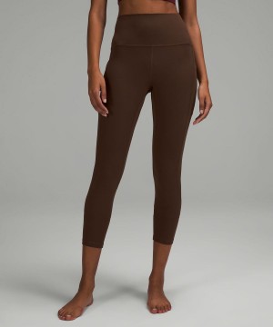Leggins Lululemon Align™ High-Rise with Pockets 25" Mujer Chocolate Chile | 231CSTUXQ