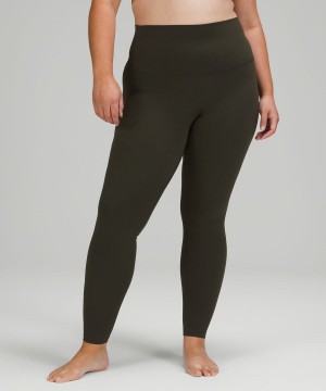 Leggins Lululemon Align™ Super-High-Rise 28" Mujer Verde Oliva Oscuro Chile | 051DMUTYK