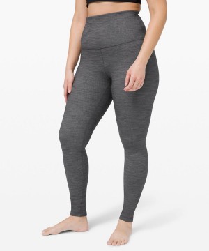 Leggins Lululemon Align™ Super-High-Rise 28" Mujer Negras Blancas Negras Chile | 198OJYQSX