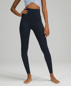 Leggins Lululemon Align™ Super-High-Rise 28" Mujer Azul Marino Chile | 642LUDXSP