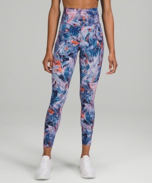 Leggins Lululemon Base Pace High-Rise 25" Mujer Moradas Multicolor Chile | 354UQOWAK