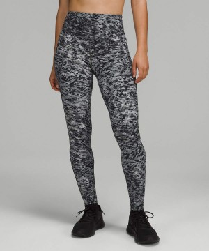 Leggins Lululemon Base Pace High-Rise 28" Mujer Gris Multicolor Chile | 592FTVHGZ