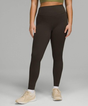 Leggins Lululemon Base Pace High-Rise 31" Mujer Verde Oliva Oscuro Chile | 692LZUCND