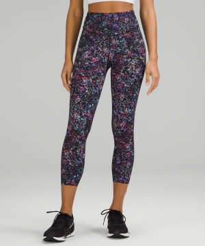 Leggins Lululemon Base Pace High-Rise Crop 23" Mujer Multicolor Chile | 495VHGITE