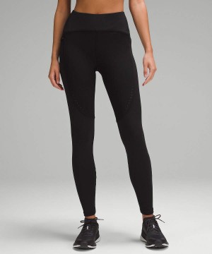 Leggins Lululemon Cold Weather High-Rise 28" Correr Mujer Negras Chile | 415GWRSLK