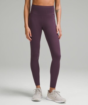 Leggins Lululemon Fast and Free High-Rise 28” Pockets Updated Mujer Moradas Chile | 830RGCQPW