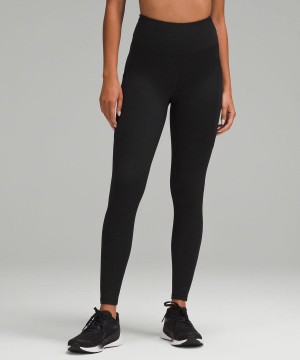 Leggins Lululemon Fast and Free High-Rise Thermal 28" Pockets Mujer Negras Chile | 208CBDQXY