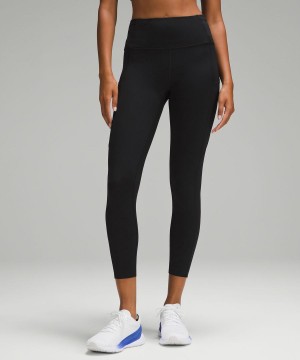 Leggins Lululemon Fast and Free High-Rise 25” Mujer Negras Chile | 156TUWSAY