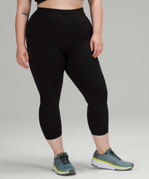 Leggins Lululemon Fast and Free High-Rise Crop 23" Mujer Negras Chile | 509LFKIYU