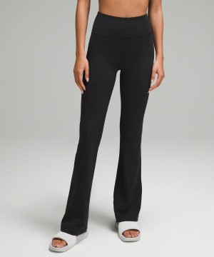 Leggins Lululemon Groove High-Rise Flared with Pockets 32.5" Mujer Negras Chile | 870QZPDET