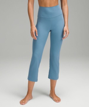 Leggins Lululemon Groove Super-High-Rise Crop 23" Nulu Mujer Azules Chile | 582NFVMXI