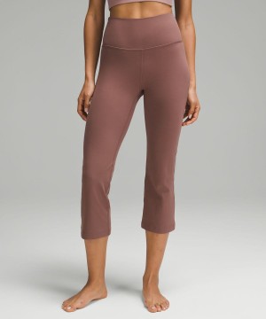 Leggins Lululemon Groove Super-High-Rise Crop 23" Nulu Mujer Moradas Chile | 654PHYQIU