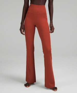 Leggins Lululemon Groove Super-High-Rise Flared Nulu Regular Mujer Naranjas Chile | 284QYXBCV