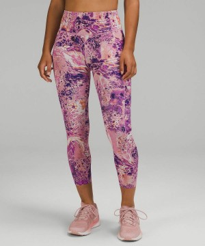 Leggins Lululemon Limited Edition Fast and Free High-Rise Tight 25" Mujer Rosas Multicolor Chile | 148SYRWBE