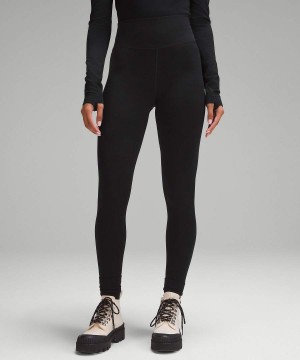 Leggins Lululemon Merino Lana-Blend Base Layer 28" Mujer Negras Chile | 053CLZDSR