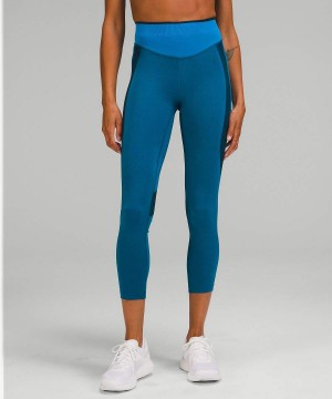 Leggins Lululemon Seamless Mesh High-Rise 25" Entrenamiento Mujer Azules Chile | 278MCKNXQ