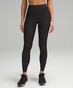 Leggins Lululemon SenseKnit Correr High-Rise 28" Mujer Negras Chile | 752UDJXKN