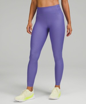 Leggins Lululemon SenseKnit High-Rise 28" Correr Mujer Indigo Chile | 605PFGJUS