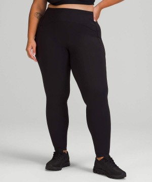 Leggins Lululemon Swift Speed High-Rise 28" Brushed Luxtreme Mujer Negras Chile | 738GAZISW