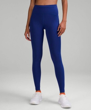 Leggins Lululemon Swift Speed High-Rise 28" Brushed Luxtreme Mujer Azules Chile | 631VMXLUE