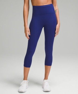 Leggins Lululemon Swift Speed High-Rise Crop 21" Mujer Azules Chile | 307UCYTQS