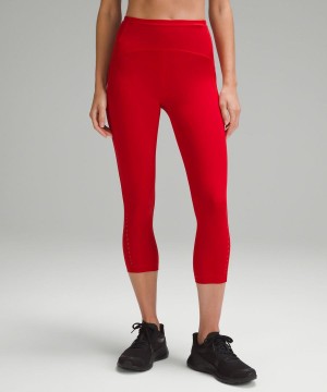 Leggins Lululemon Swift Speed High-Rise Crop 21" Mujer Rojas Oscuro Chile | 947CDIVEZ