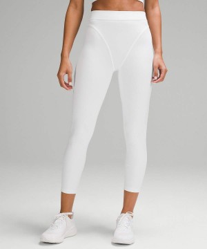 Leggins Lululemon Wunder Train Aerobic High-Rise 25" Twill Mujer Blancas Chile | 347TAGBNI