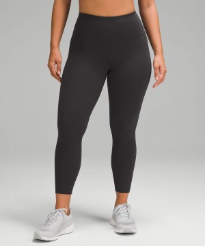 Leggins Lululemon Wunder Train Contour Fit High-Rise 25" Mujer Chocolate Chile | 809MISHNR