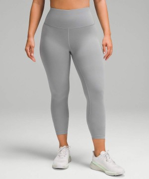 Leggins Lululemon Wunder Train Contour Fit High-Rise 25" Mujer Gris Chile | 736OHZKWR