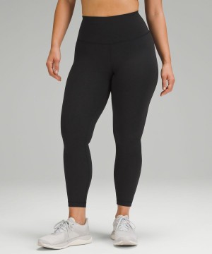 Leggins Lululemon Wunder Train Contour Fit High-Rise 25" Mujer Negras Chile | 793UGBVWM