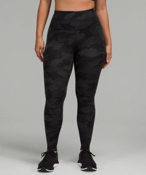 Leggins Lululemon Wunder Train Contour Fit High-Rise 28" Mujer Camuflaje Negras Multicolor Chile | 485OIHDAL