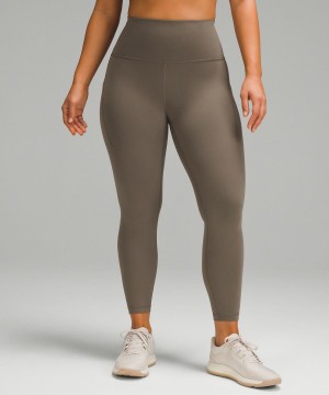 Leggins Lululemon Wunder Train Contour Fit High-Rise with Pockets 25" Mujer Gris Chile | 510KVSOFY