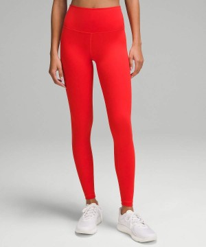 Leggins Lululemon Wunder Train High-Rise 28" Mujer Rojas Chile | 304PIUVER