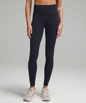 Leggins Lululemon Wunder Train High-Rise 28" Mujer Azul Marino Chile | 938VTWJQA