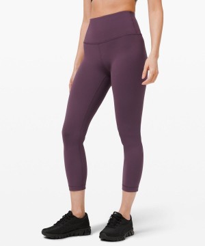 Leggins Lululemon Wunder Train High-Rise Crop 23" Mujer Moradas Chile | 948YUEGLV