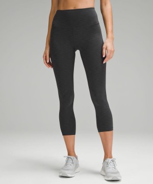 Leggins Lululemon Wunder Train High-Rise Crop 23" Mujer Gris Oscuro Chile | 927ZCUBAW