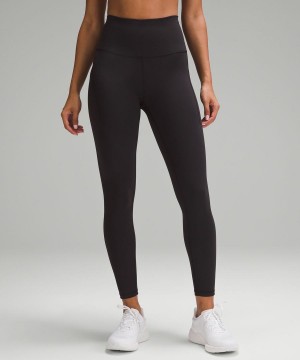 Leggins Lululemon Wunder Train High-Rise with Pockets 25" Mujer Negras Chile | 819RAYULK