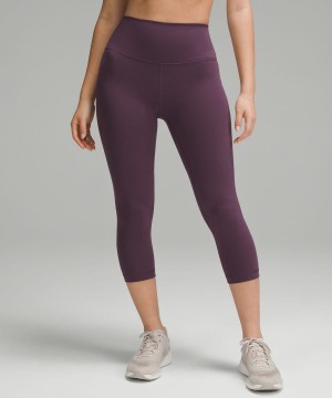 Leggins Lululemon Wunder Train High-Rise Crop 21" Mujer Moradas Chile | 320JOWBQK