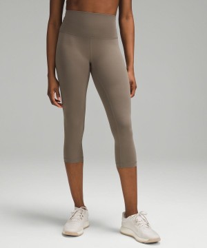 Leggins Lululemon Wunder Train High-Rise Crop 21" Mujer Gris Chile | 539AVLYTF