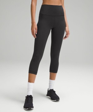 Leggins Lululemon Wunder Train High-Rise Crop 21" Mujer Negras Chile | 256QBJHTU