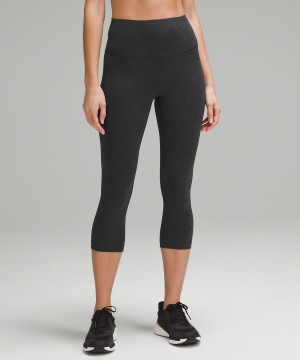 Leggins Lululemon Wunder Train High-Rise Crop 21" Mujer Gris Oscuro Chile | 632QEAZRU
